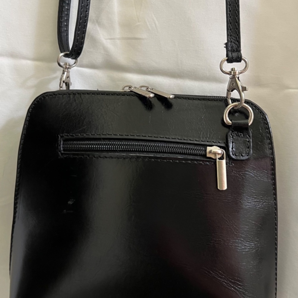 Black Crossbody Made in Italy Bag - Picture 3 of 16